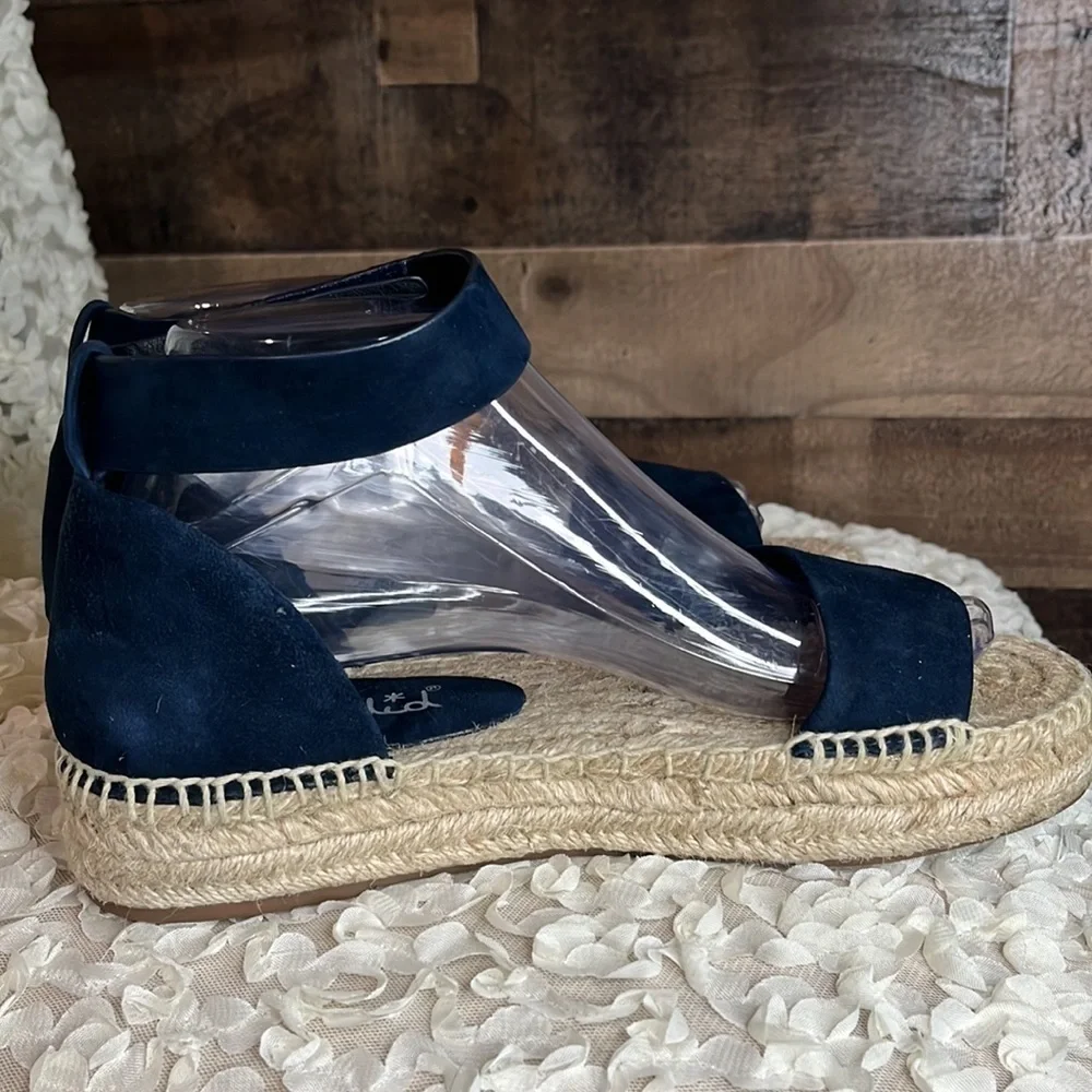 Splendid Platform Sandals size 8.5 Navy Blue - Picture 6 of 9